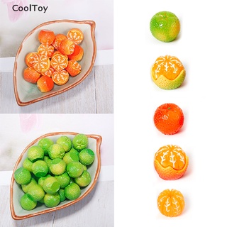 สินค้า Cooltoy โมเดลอาหารจิ๋ว สีส้ม สําหรับตกแต่งบ้านตุ๊กตา 1:6 1:12 DIY