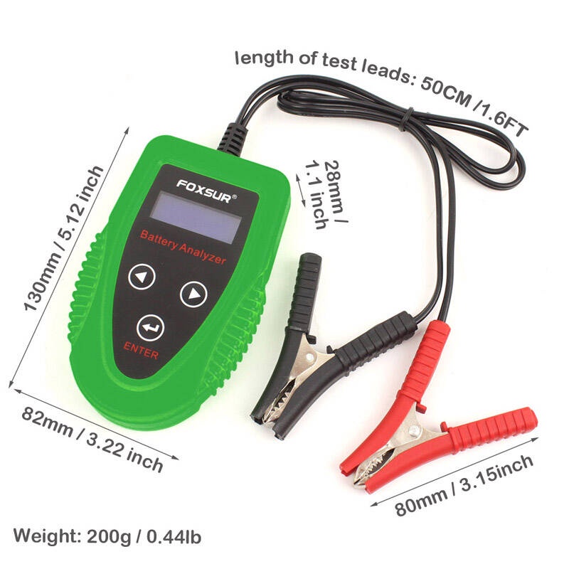 เครื่องวัดค่า-cca-เครื่องวัดแบตเตอรี่-foxsur-12v-car-battery-detector-เครื่องชาร์จอัจฉริยะและฟื้นฟูแบตเตอรี่รถยนต์