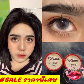 Pitchylens Hima ค่า ปกติ -350  brown gray Contactlens บิ๊กอาย คอนแทคเลนส์ ราคาถูก แถมตลับฟรี pitchylens