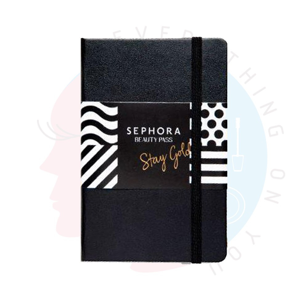 พร้อมส่ง-sephora-beauty-pass-stay-gold-moleskine-book