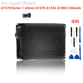 ❤A1579 Original Battery For aple Watch Series 1 42mm A1579 A1554 A1803 246mAh + Free Tools