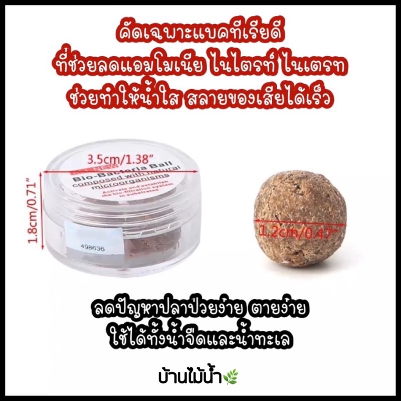 แบคบอล-dr-tank-bio-bacteria-ball-สูตรใหม่-ตัวช่วยบำบัดน้ำใส-สลายของเสีย-มีแบ่งขายสำหรับตู้ขนาดเล็ก-บ้านไม้น้ำ