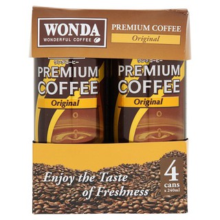 [PREORDER] Wonda Premium Coffee Latte 4 กระป๋อง x 240 มล