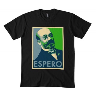 T-shirt  Espero L. เสื้อผ้าผู้ชาย กําหนดเอง ล. Zamenhof เสื้อยืด ผ้าฝ้าย ทรงสลิมฟิต แฟชั่นS-5XL