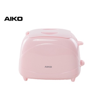 AIKO #AK-808 สีชมพู เครื่องปิ้งขนมปัง 2 แผ่น ***รับประกัน 1 ปี .