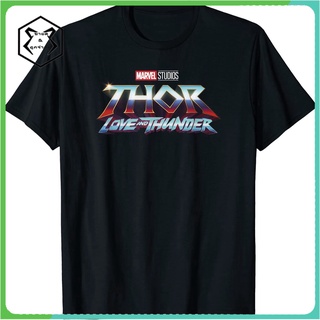 เสื้อยืด พิมพ์ลายโลโก้ Marvel Thor Love And Thunder สําหรับเด็ก