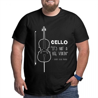 ผลิตภัณฑ์ใหม่👕เสื้อยืดแขนสั้น ผ้าฝ้าย พิมพ์ลายการ์ตูนอนิเมะ Cello IT Is Not A Big Violin สําหรับผู้ชาย