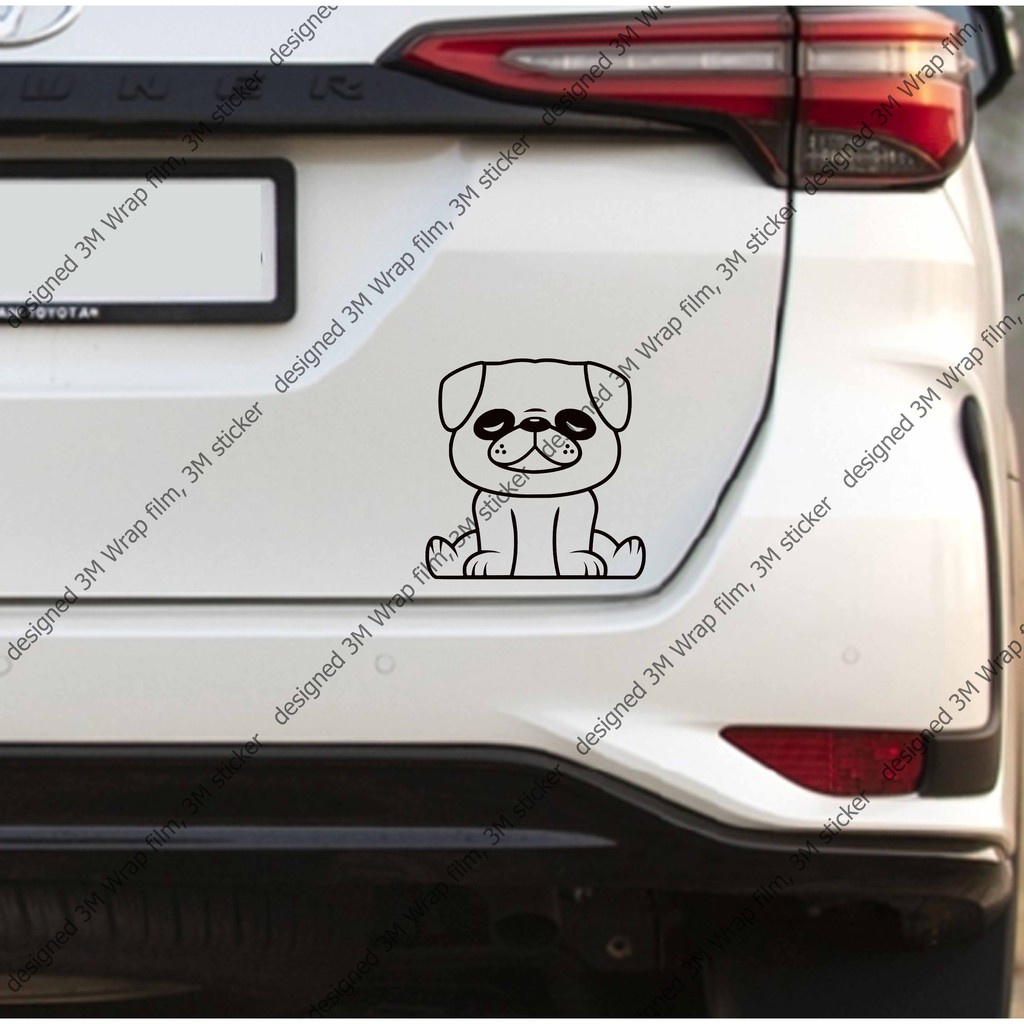 สุนัข-หมาน้อย-สติ๊กเกอร์-3m-ลอกออกไม่มีคราบกาว-dog-1-removable-3m-sticker-สติ๊กเกอร์ติด-รถยนต์-มอเตอร์ไซ