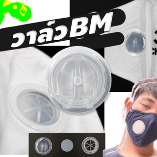 พร้อมส่ง !! วาล์วใสBM ใช้สำหรับติดบนหน้ากากผ้า ป้องกันเชื้อโรค ป้องกันมลพิษ ระบายความร้อน