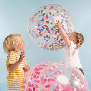 36inch big round confetti balloon latex balloon birthday wedding decor Boys and girls gender reveal party decoration