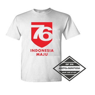 เสื้อยืด พิมพ์ลาย 17-Agustusan Indonesian Maju Hut 76สามารถปรับแต่งได้