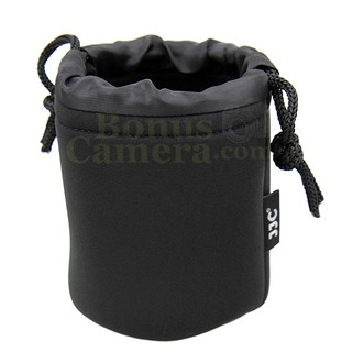 JN-21 Lens Pouch ถุงใส่เลนส์ ทำจากนีโอพรีนสีดำ ยืดหยุ่นดี ปกป้องเลนส์ ขนาด เส้นผ่าศูนย์กลาง 8.5 ซม. ยาว 12 ซม.