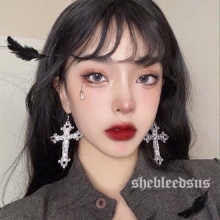 🔥Sale🔥ต่างหูรูปไม้กางเขน Cross Gothic Earrings พร้อมส่ง