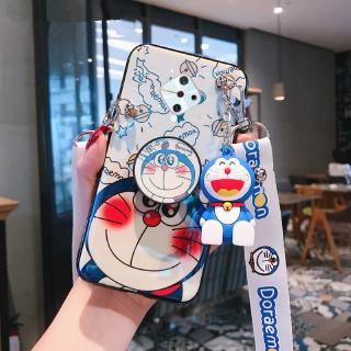 เคสโทรศัพท์มือถือลายการ์ตูนโดเรมอนพร้อมสายคล้องสําหรับ Vivo S 1 Pro