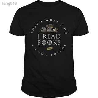 ❐Thats What I Do Read And Know Things Book Lover เสื้อ TShirt สำหรับแขนสั้นผู้ชาย T เสื้อลำลองหลวมแฟชั่นพิมพ์ versi เกาห