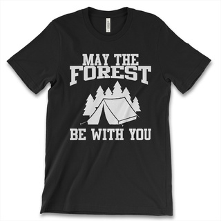 [S-5XL]เสื้อยืด พิมพ์ลาย May The Forest Be With You s Hiking Camping Great Outdoor Tank Tee สําหรับผู้ชาย 232324