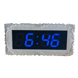 นาฬิกาดิจิตอล (JH8034) 38.5x18.5x3cm นาฬิกา ตั้งโต๊ะ LED DIGITAL CLOCK นาฬิกาแขวน นาฬิกาตั้งโต๊ะ