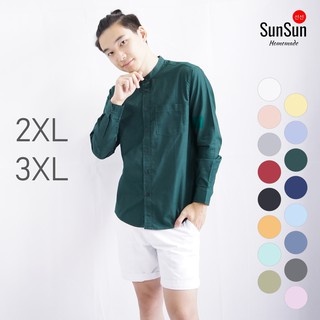 สินค้า เสื้อเชิ้ตคอจีนแขนยาว ไซส์ใหญ่ 2XL, 3XL by SunSun Homemade