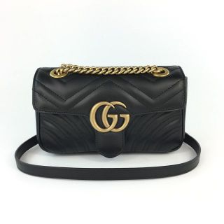 Gucci Marmont 22cm black/cream/red