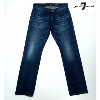 ยีนส์ 7 for All Mankind เอว 36-37 แบรนด์USA ผ้าไม่ยืด ขากระบอก