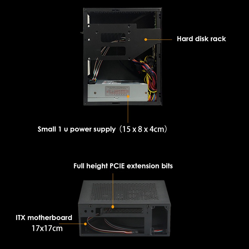 a09-htpc-เคสคอมพิวเตอร์-mini-itx-gaming-pc-chassis-desktop-chassis-usb3-0-computer-case-home-computer-case-สีดํา