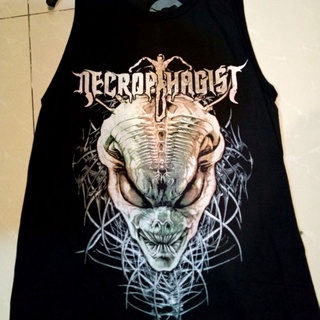 เสื้อยืดพิมพ์ลายแฟชั่น เสื้อยืด พิมพ์ลายวง Lekbong Death Metal Necrophagist สําหรับผู้ชาย และผู้หญิง