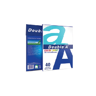 โปรโมชั่น : Double A กระดาษ Color Print A4 90 แกรม 40 แผ่น จำหน่าย 1 แพ็ก