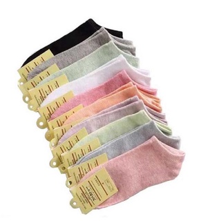 ภาพหน้าปกสินค้า🔥ขายดีมาก  ถุงเท้าญี่ปุ่น 10 สี พาสเทล ที่เกี่ยวข้อง
