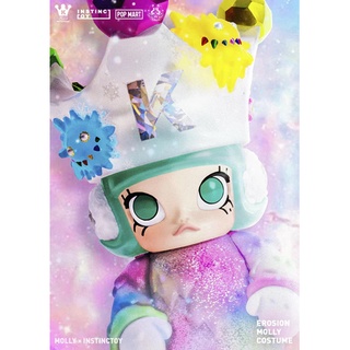 (ตัวลับ) POPMART - Molly x Instinctoy - Erosion Molly Costume - Ice Erosion Molly (Secret)