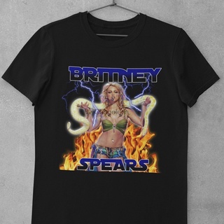 เสื้อยืดวินเทจเสื้อยืดลําลอง แขนสั้น คอกลม พิมพ์ลาย Britney Spears สําหรับผู้ชาย ไซซ์ xs- 3XlS-5XL