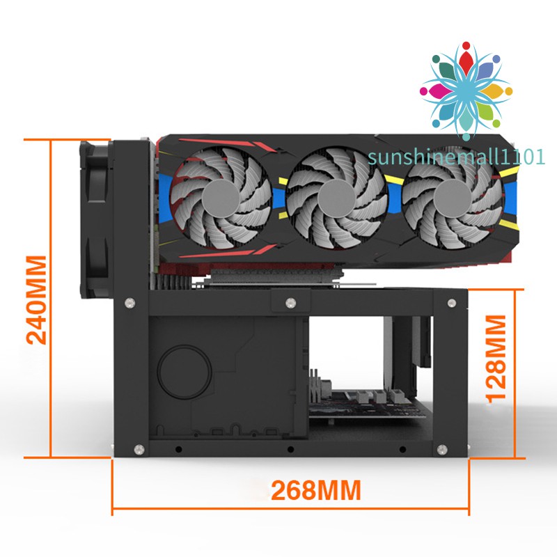 ภาพสินค้าHOT ️ริกอลูมิเนียม bitcoin rig เคสอลูมิเนียม แท่นขุดบิทคอย ริก เคส บิทคอย จากร้าน sunshinemall01.th บน Shopee ภาพที่ 5