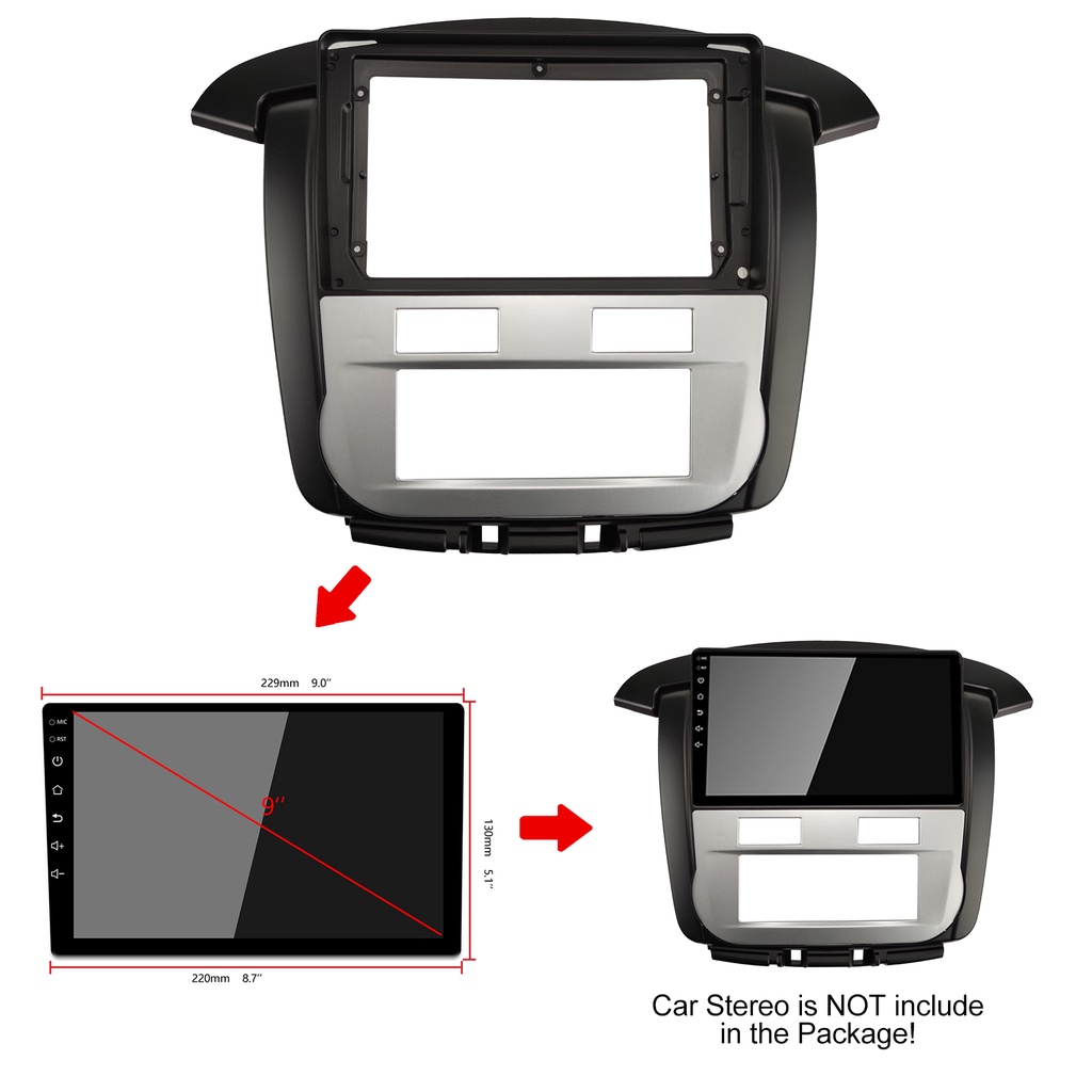 แผงกรอบ-abs-2-din-ขนาด-9-นิ้ว-สําหรับเครื่องเล่นดีวีดี-สเตอริโอ-gps-toyota-2008-2014-innova-crysta