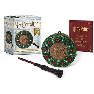 [ของแท้]​ Harry Potter: Hogwarts Christmas Wreath and Wand Set: Lights Up! แฮร์รี่ พอตเตอร์ ของเล่น ของสะสม หนังสือ book