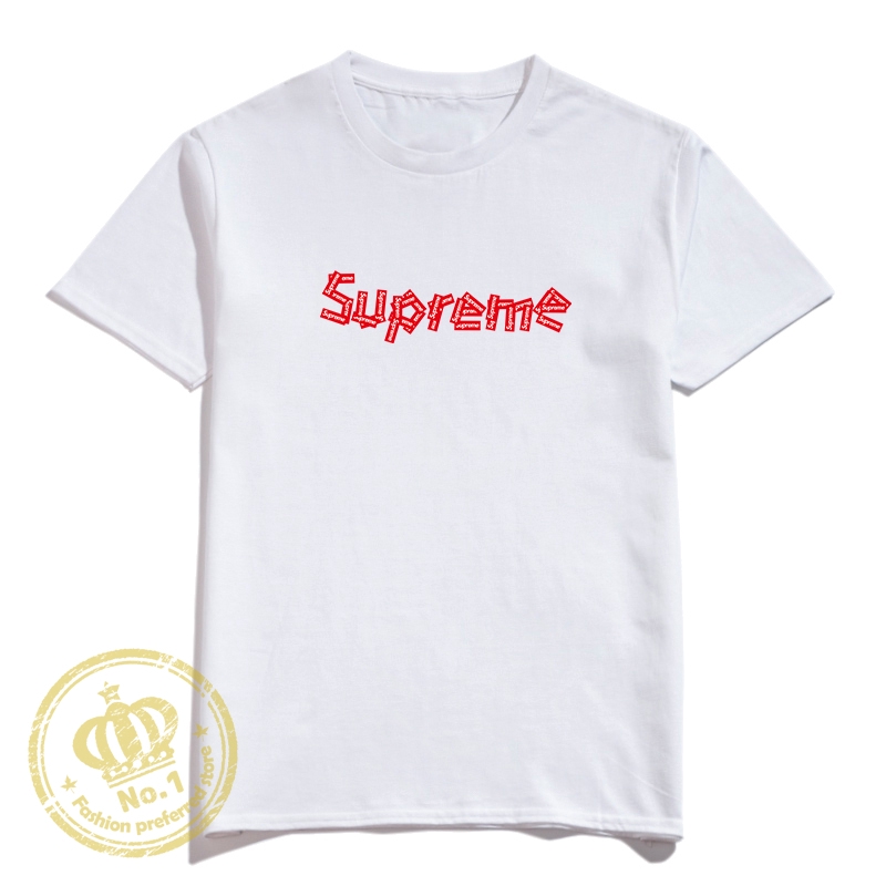 เสื้อยืดอินเทรนด์ผู้ชายอินเทรนด์ผู้หญิงเสื้อยืดคอกลมพิมพ์ลาย-supreme-สไตล์เรียบง่ายสําหรับผู้ใหญ่s-3xl