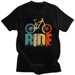 เสื้อยืดผ้าฝ้ายพิมพ์ลายขายดี เสื้อยืดแขนสั้น ผ้าฝ้าย พิมพ์ลาย Ride Your Mountain Bike เหมาะกับของขวัญ สไตล์ฮาราจูกุ สําห