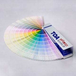 TOA Color World ใบพัดสี พัดสี ทีโอเอ คัลเลอร์เวิล์ด เบอร์สีสำหรับผสมผ่านเครื่องผสมสี TOA Fandeck