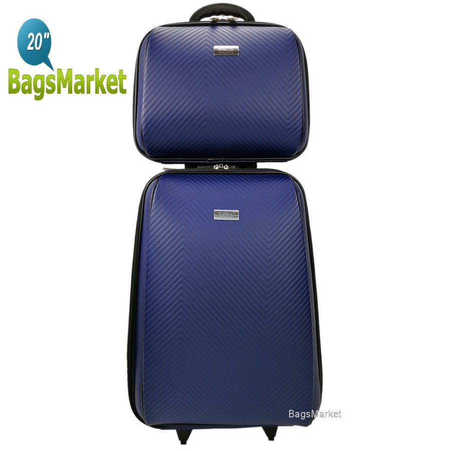 wheal-กระเป๋าเดินทางระบบรหัสล๊อค-เซ็ทคู่-20-14-นิ้ว-luxury-classic-code-f780320-5-blue-ลิขสิทธิ์แบรนด์แท้