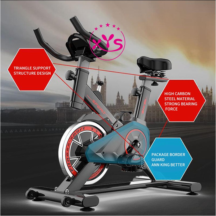 จักรยาน-เครื่องปั่น-จักรยานออกกำลังกาย-รุ่น-sports-จักรยานปั่นในบ้าน-ฟิตเนส-เพื่อสุขภาพ-อุปกรณ์ออกกำลังกาย-พร้อมส่ง