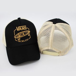 Vans 01 Hats - Snapback VANS - Trucker VANS OFF THE WALL - VANS หมวกตาข่าย - หมวกกระจายแสงสีเขียว