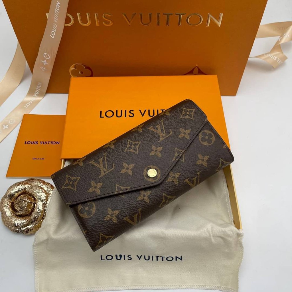 louis-vuitton-wallet-สีแดงสด-grade-vip-size-19cm