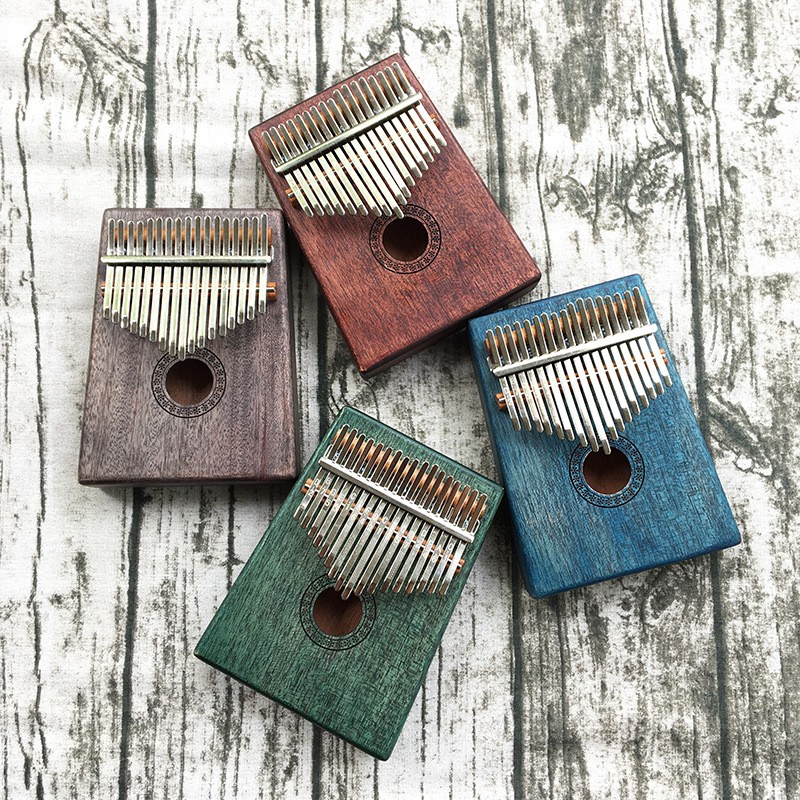 cod-kalimba-17-keys-thumb-piano-tune-c-solid-mahogany-wood-birthday-gift-with-12-free-zodiac-necklace-gemini-cancer-scorpio-aries-saggitarius-leo-nekclace-gift