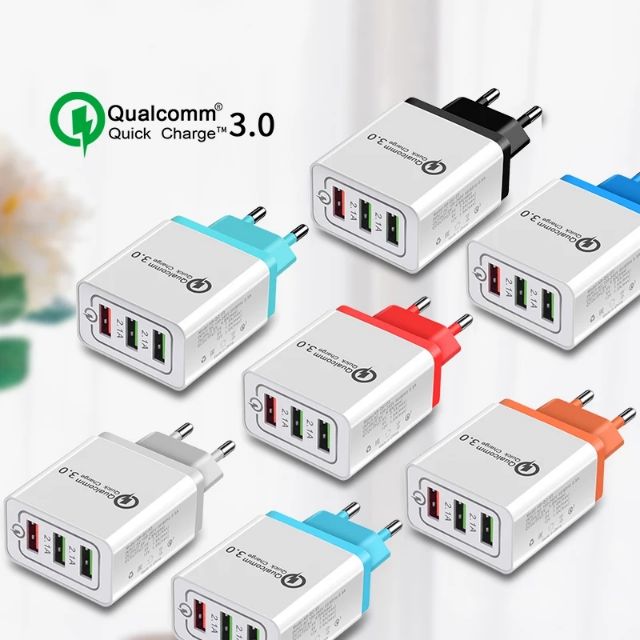 rock-quick-charging-qc-3-0-smart-fast-3-usb-wall-charger-for-xiaomi-samsung-huawei-quick-charge-charging-adapter-ของแท้