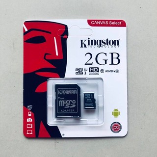ภาพหน้าปกสินค้าการ์ดหน่วยความจำคิงส์ตัน Kingston Micro SD card Memory Card 2GB กล้อง/ โทรศัพท์มือถือ ที่เกี่ยวข้อง