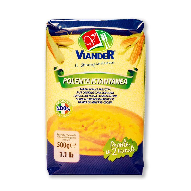 เวียนเดอร์ Viander แป้งข้าวโพดสุกเร็ว Instant Polenta Corn Flour ขนาด ...