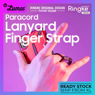 Ringke PARACORD LANYARD FINGER STRAP สําหรับสมาร์ทโฟนเคสกล้อง Pendrive Flash Drive GoPro, Keys, USB