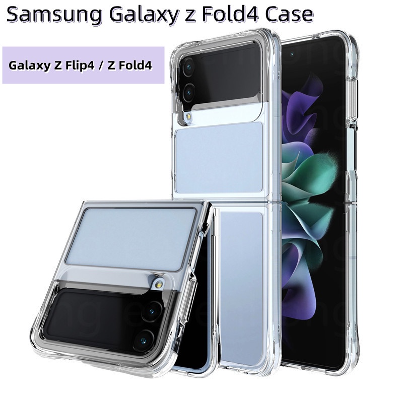 samsung-galaxy-z-filp-4-samsung-z-fold-4-3-เคส-galxy-z-fold-3-2-เคสใส-ป้องกัน-กันกระแทก-pc-เคสโทรศัพท์-พับได้