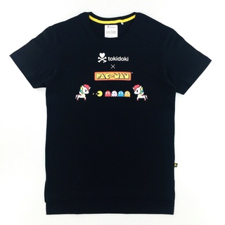 HH ลิขสิทธิ์อย่างเป็นทางการ * หายาก Tokidoki X PacMan Logo เสื้อยืดใส่ได้ทั้งชายและหญิงการจัดส่ง Dhl คอกลม