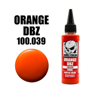 Skull Color 039 Orange DBZ สีสูตร Acrylic ผสมสำเร็จสำหรับแอร์บรัช ขนาด 60ml.