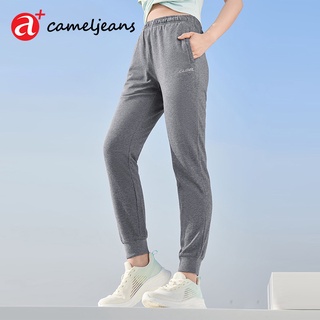 Cameljeans กางเกงกีฬา กางเกงวอร์ม ลําลอง เอวยางยืด ทรงหลวม แนวตรง สําหรับผู้หญิง