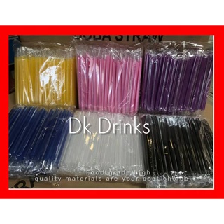 DK Drinks🧋หลอด หลอดกาแฟ หลอด ห่อละ100 เส้น ชานมไข่มุก หลอดงอห่อฟิล์ม หลอดไข่มุกห่อฟิล์ม หลอดชานม หลอดกาแฟห่อฟิล์ม หลอดชา